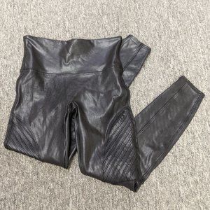 SPANX Faux Leather Moto Leggings